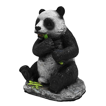 Panda Decorative Statue Figurine 3D model image 1 