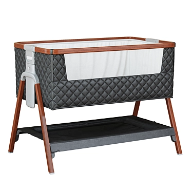 CoZee Luxe Walnut/Slate Cradle 3D model image 1 