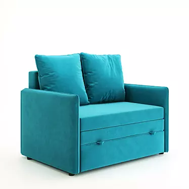 Solo Sofa, Compact Size, Stylish 3D model image 1 