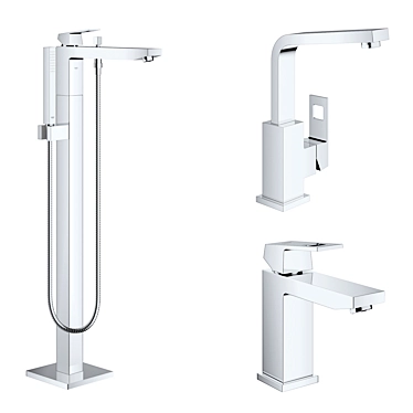 Grohe Eurocube Mixer Set 3D model image 1 