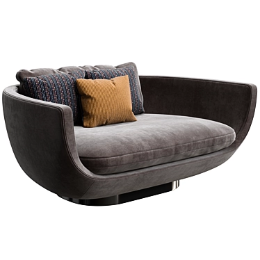 Modern Montreal 2-Seat Sofa 3D model image 1 