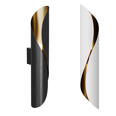 Modern Corner Galla Wall Light 3D model image 1 