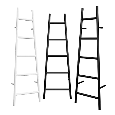 Modern Ladder Towel Warmer Set 3D model image 1 