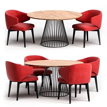 Fargo Chair & Bernard Table 3D model image 1 