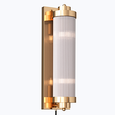 Modern Pillar Plug-In Wall Sconce 3D model image 1 