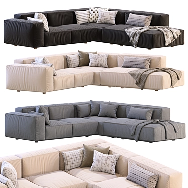 Modern Chic Arflex Sofa Design 3D model image 1 