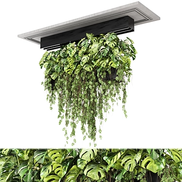 Metal Box Indoor Hanging Plants 3D model image 1 