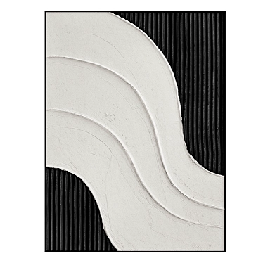 Handcrafted Minimalist Abstract Wall Art 3D model image 1 