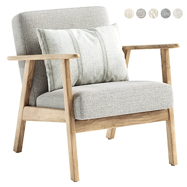 EKENASET Kilanda Armchair Light Beige 3D model image 1 