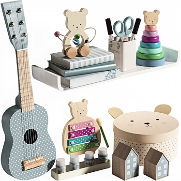 Jabadabado Teddy Wooden Toys, Decoration and Storage for kids