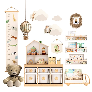 Children's Decor & Furniture Pack 3D model image 1 