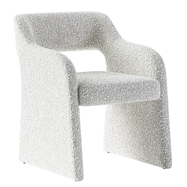 Modern Upholstered Armchair, Corona Render 3D model image 1 