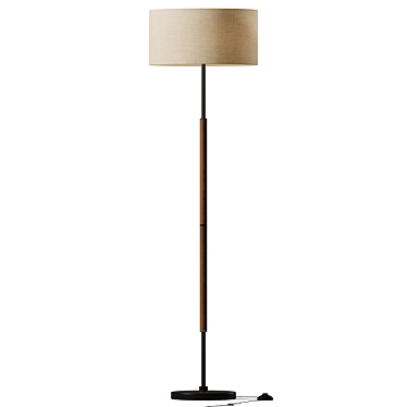 Elegant Traditional Floor Lamp 3D model image 1 