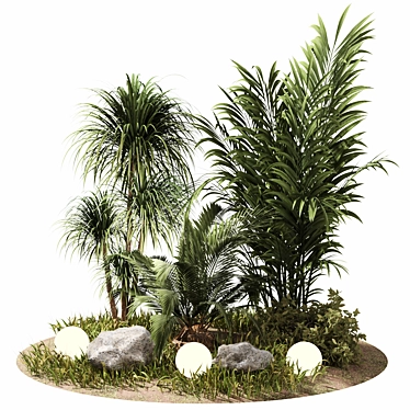 Elegant Outdoor Plant Set 011 3D model image 1 