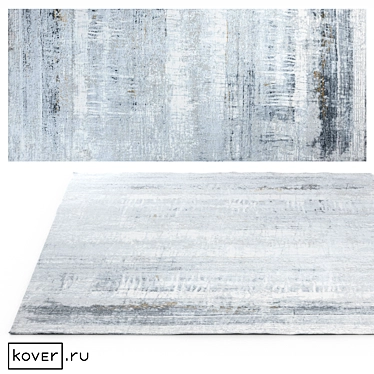 Modern Abstract Venezia Grey Rug 3D model image 1 