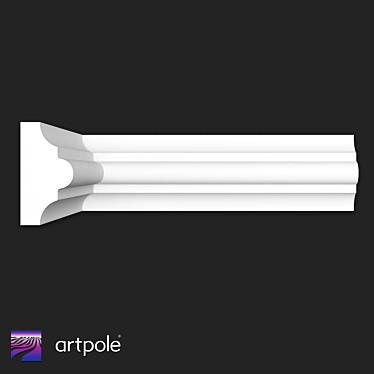 Gypsum Cornice Moulding SMG395 3D model image 1 