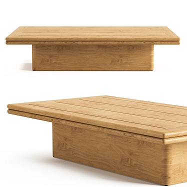 Rh Bondi Teak Rectangular Coffee Table