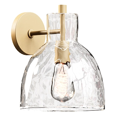 Eco Chic Bridget Glass Sconce. 3D model image 1 