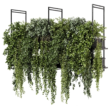 Metal Box Hanging Plant Set 3D model image 1 