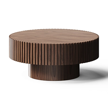  Modern Round Coffee Table Set 3D model image 1 