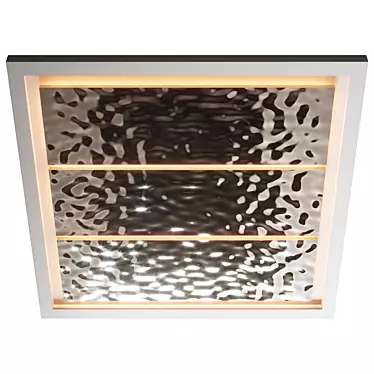 Metallic Panel Ceiling Tile 3D model image 1 