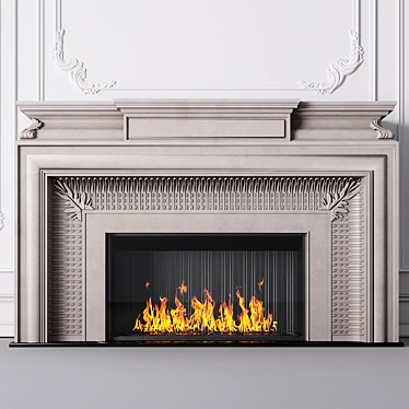 Modern Bioethanol Euroclassic Fireplace 3D model image 1 