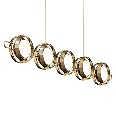 Sleek Elegance Pendant Light 3D model image 1 