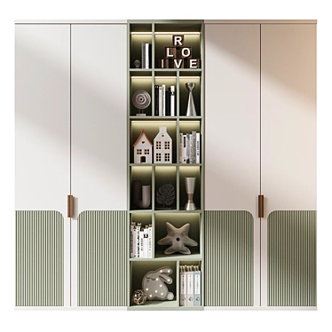 Modular Bookshelf GHS-2540 3D model image 1 