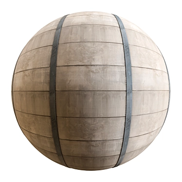 Seamless Texture Concrete Model Kit 3D model image 1 