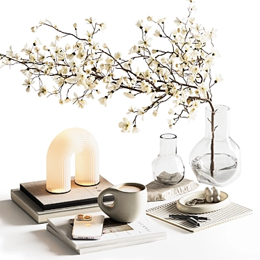 Modern Decor Set for Table 3D model image 1 