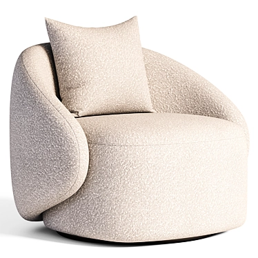  Modern Swivel Armchair By Orixa 3D model image 1 