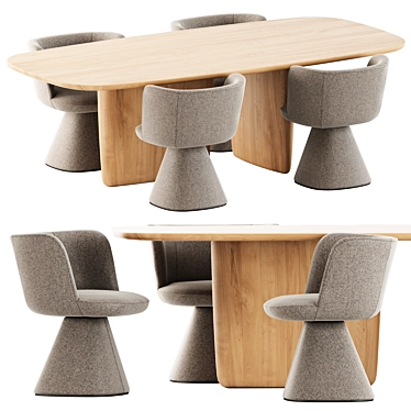 Bebitalia Flair O' Chair Set 3D model image 1 