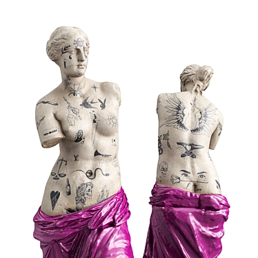 Venus Tattoo Modern Art Sculpture 3D model image 1 