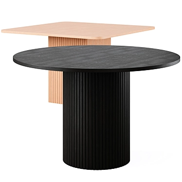 Hill Dining Table, 120x120 cm 3D model image 1 