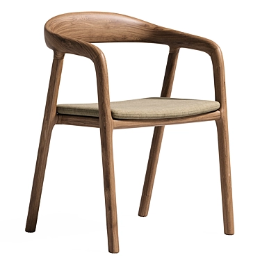 Sleek Nordic Dining Chair 3D model image 1 