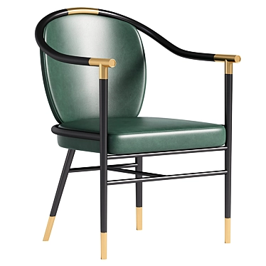 Luxury Leather Dining Chair 3D model image 1 