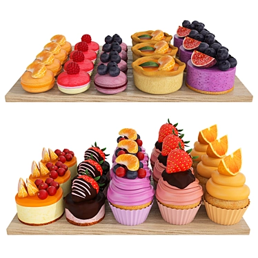 Fruit berry mini desserts