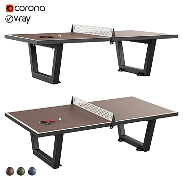 Multifunctional Ping Pong Table 3D model image 1 