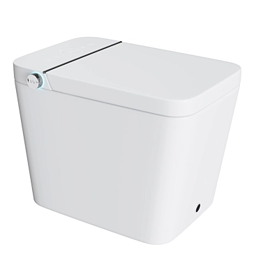 One-Piece White Square Intelligent Smart Toilet