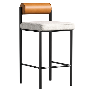 Elegant Balla Bar Stool 3D model image 1 