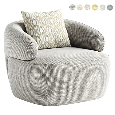 Upholstered Swivel Armchair