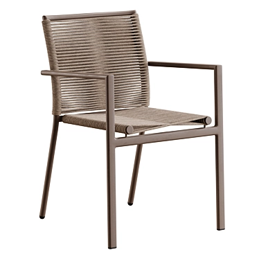 Corona Stackable Outdoor Chair Set 3D model image 1 