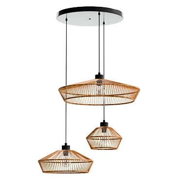 Lucide Yunkai Pendant Light Cluster 3D model image 1 