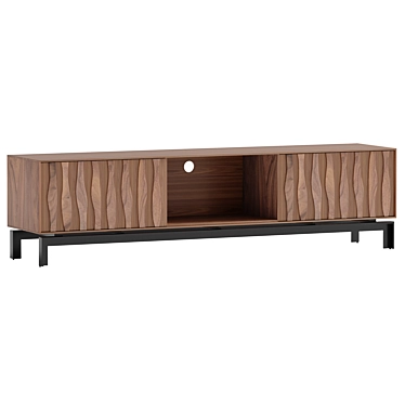 Modern Oak TV Stand 3D model image 1 