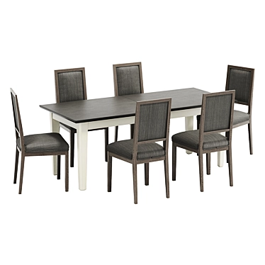 Elegant Dining Set 3D Models 3D model image 1 