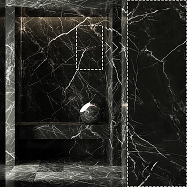 High Detail Marble Stone Panels 3D model image 1 