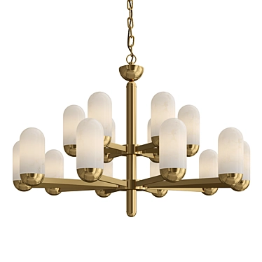 Elegant Chandelier for Luxe Spaces 3D model image 1 