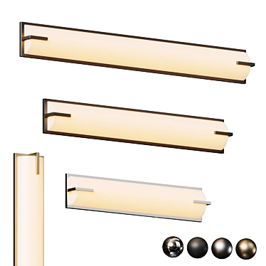 Modern LED Vanity Light: Edge 3D model image 1 