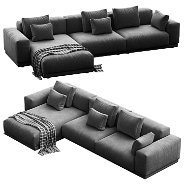 Modern 3D Vitra Place Sofa 3D model image 1 