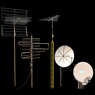  Versatile Antenna Pack 1 3D model image 1 